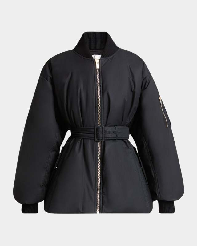 Belted Bomber Jacket